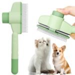 Self-Cleaning Flea & Tick Removal Brush for Dogs and Cats – Easy Grooming Comb with One-Click Fur Release