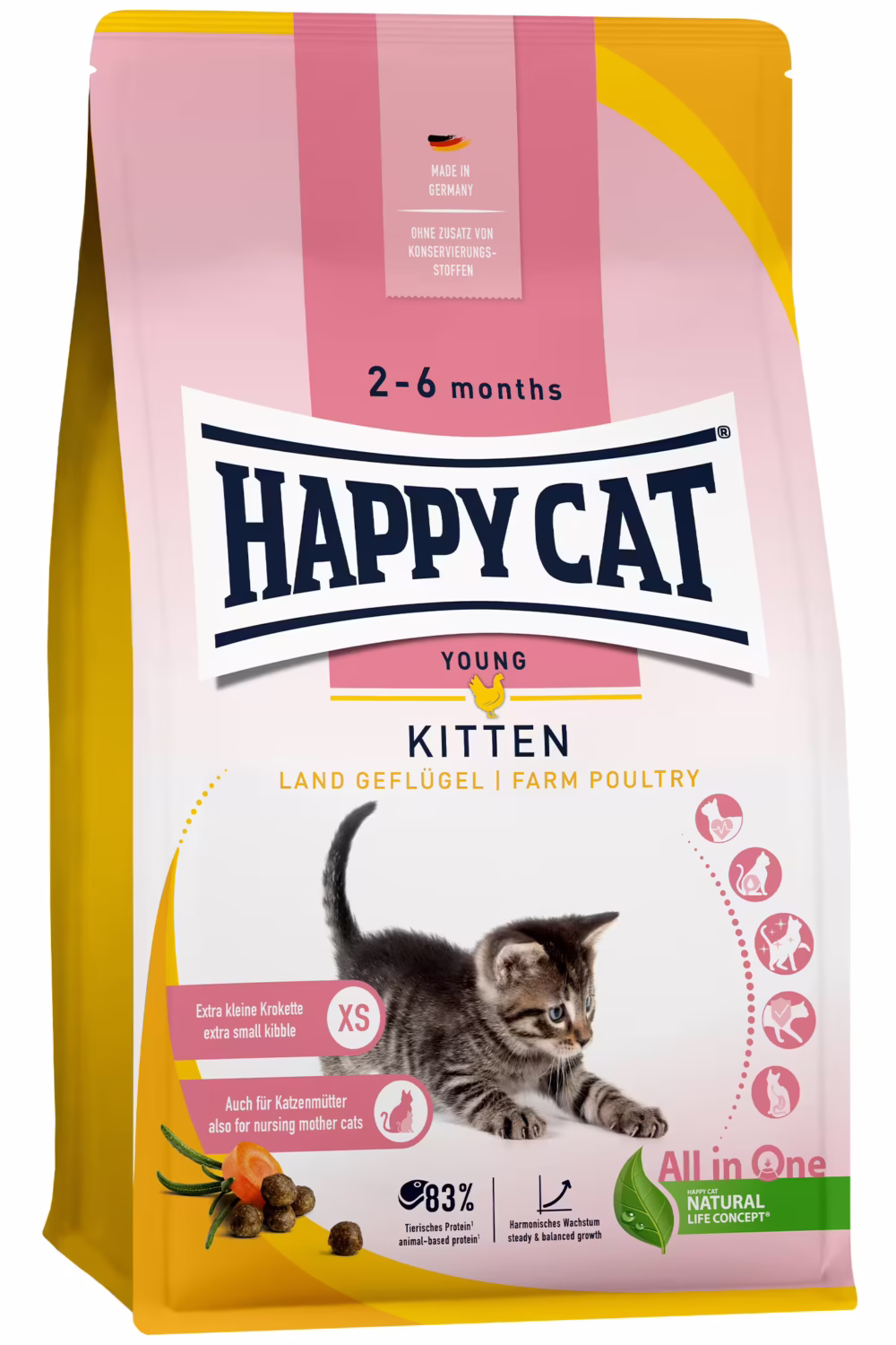 Happy Cat Young Kitten Land Geflügel (Farm Poultry)