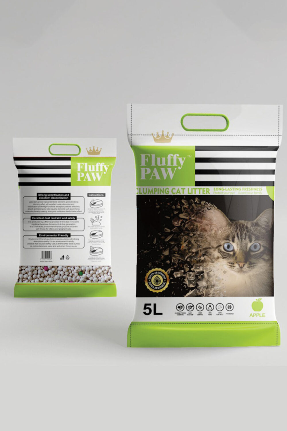 FLUFFY PAW Cat Litter Apple
