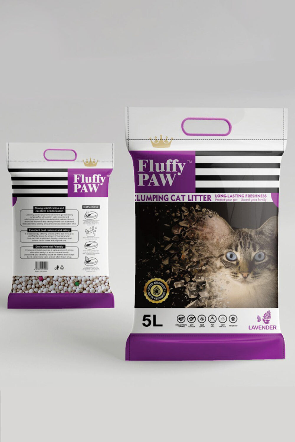 FLUFFY PAW Cat Litter Lavender