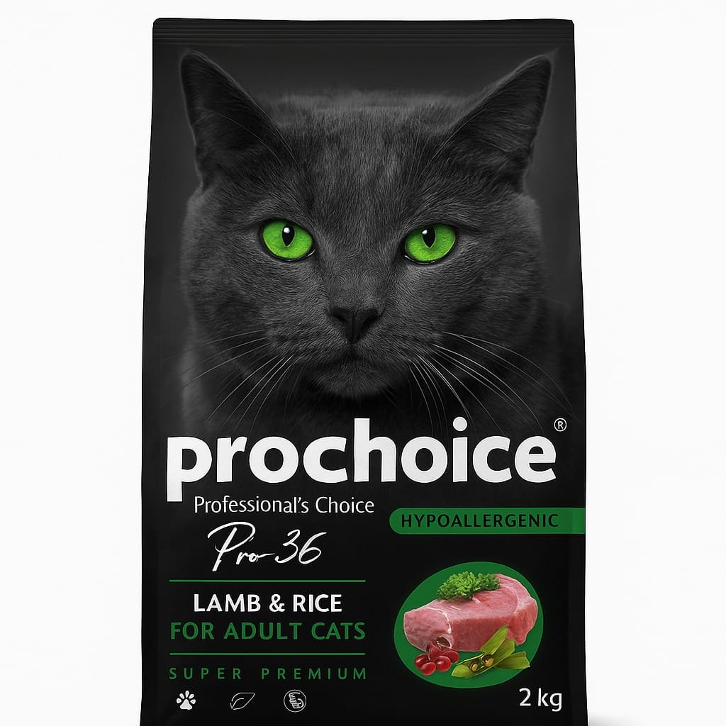 Prochoice Hypoallergenic Pro 36 Lamb & Rice for Adult Cat - Image 2
