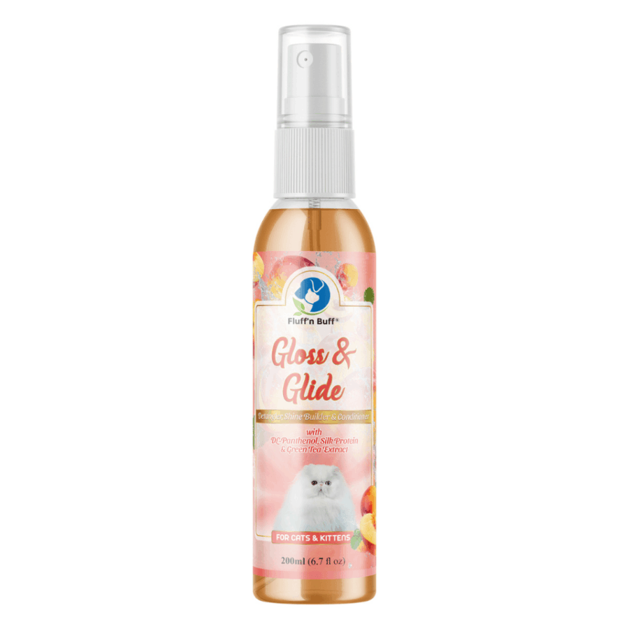 Fluff n Buff Gloss & Glide Coat Spray – Peach