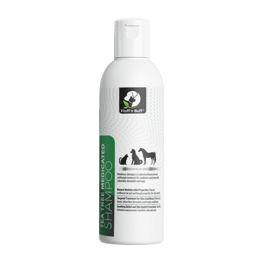 Fluff n Buff Tea Tree Medicated Shampoo for Dogs & Cats