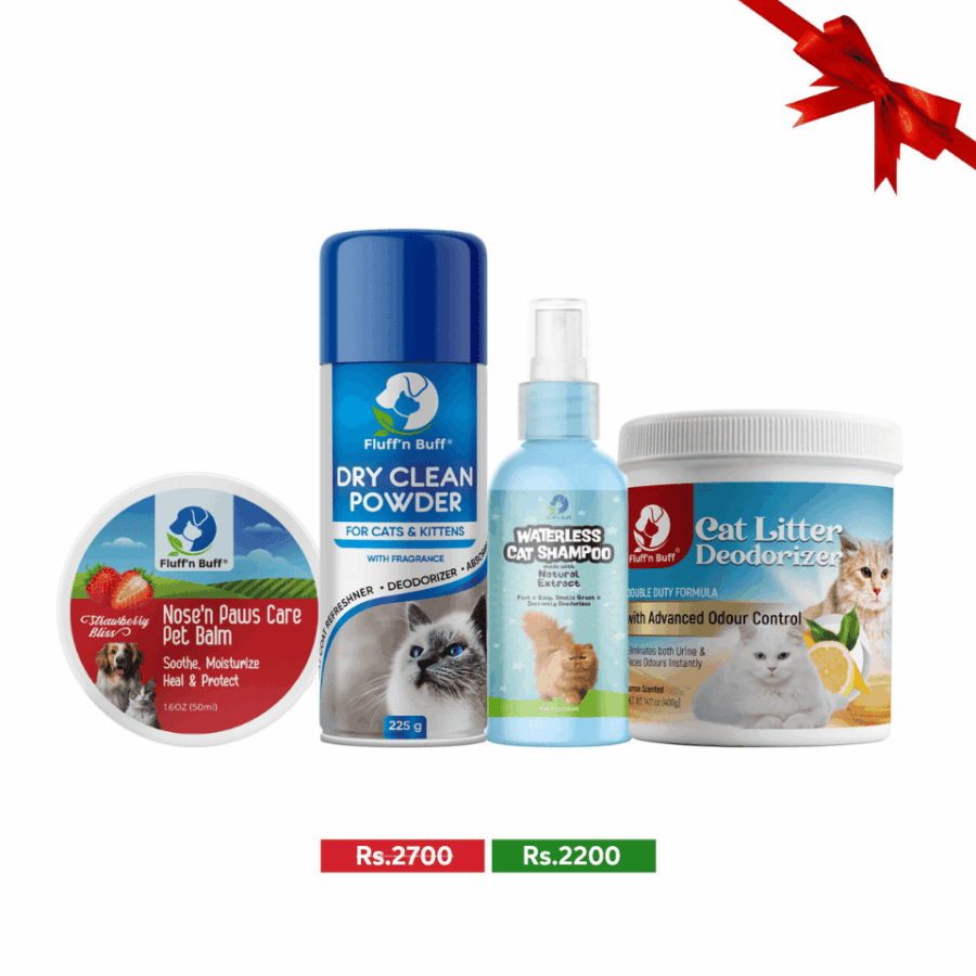Fluff n Buff Cozy Cat Comfort Bundle