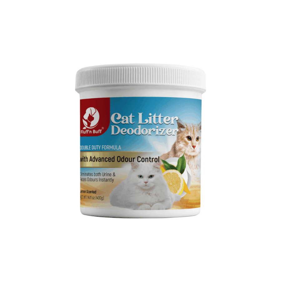 Fluff n Buff Cat Litter Deodorizer – Lemon