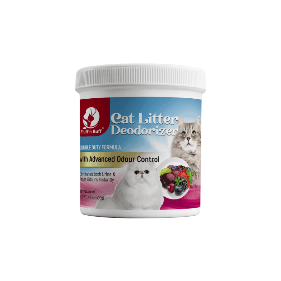 Fluff n Buff Cat Litter Deodorizer – Berry